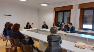El presidente del alto tribunal gallego en su encuentro con jueces y juezas de Ourense